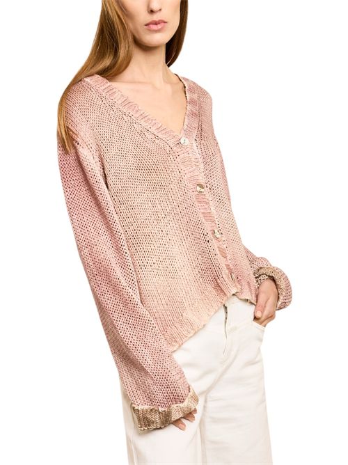 cardigan donna aerografato Alessandro Aste | DERBY-SPRAYARTPALE BLUSH
